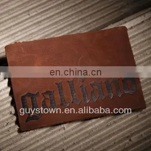 Wholesale Custom Denim Jeans Private Leather Label Patch for Clothing thumbnail-3