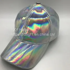 Korean Star Light Reflector and a Silver Plated and Bright Skin Laser Peaked Cap Cap Hiphop Baseball Cap thumbnail-4
