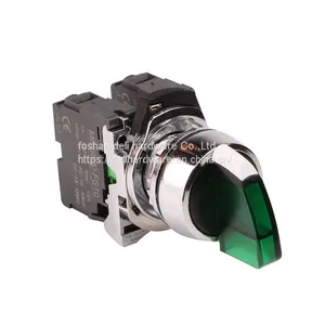 24VDC LED Light 24mm Selector 2 Position Push Button Switch thumbnail-1