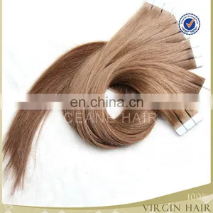 40pcs 2.5g/pces Grade AAA Double Drawn Blue Indian Remy Tape Hair Extensions thumbnail-4