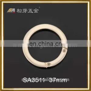 Hot Sale Customized Metal Bag O Ring Buckle, Custom Zinc Alloy O-ring For Fashion Bag thumbnail-3