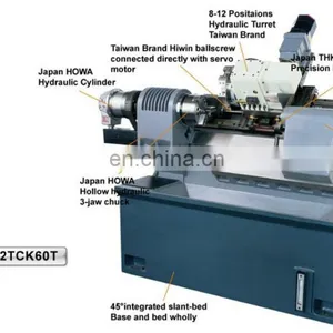 CK48T 45 Degree Slant Bed CNC Lathe for Thread Cutting thumbnail-3