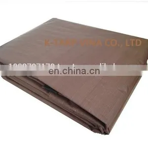 170 GSM Brown Waterproof Tarpaulin Ground Sheet Covers For Camping, Fishing, Gardening & Pets thumbnail-1