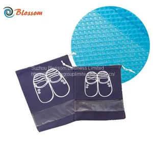 Wholesale Non Woven Reusable Drawstring Visible Travel Organizer Shoes Bag thumbnail-2