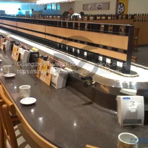LED Lights 30 X 30 Angle Iron Sushi Conveyor Belt For Rotary Sushi Buffet Restaurant thumbnail-3