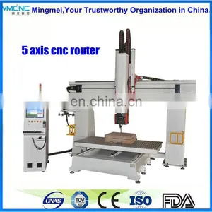 5 Axis 5D CNC Router Machining Center for Cutting,milling Drilling Holes,grooves on Fiberglass,solid Wood,plastic and Aluminium thumbnail-6