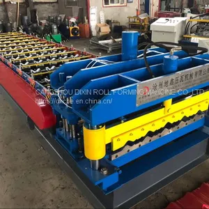 Cangzhou Dixin Metal Roofing Sheet Glazed Tile Iron Sheet Cold Roll Forming Making Machine Price thumbnail-3