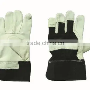 Working Glovetop Quality Full Palm EN388 Leather Work Glove Safety Glove thumbnail-1