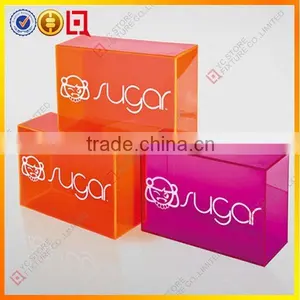 Fahsion Clear Acrylic Logo Blocks With Silkprint Words thumbnail-2