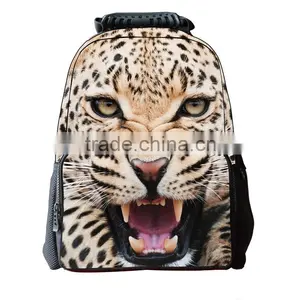 3D Unisex School Backpack Bags 3D Animal Print Felt Fabric Hiking Daypacks thumbnail-2