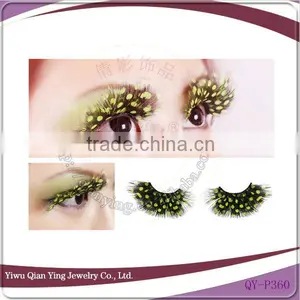 Feaher Color Flare Model Show Use Eyelashes thumbnail-1