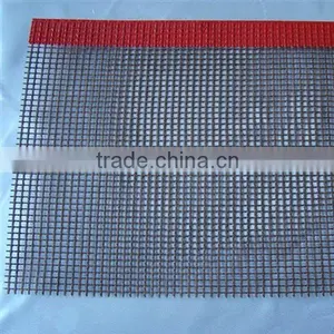 Systems 1mm*1mm and 4mm*4mm and 10mm*10mm Hole PTFE Mesh Belt Conveyor Brown With Bull Nose Joint High Temperature Made in China thumbnail-4