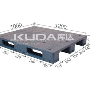 Industrial Pallet Solutions 1210M PBCZ PLASTIC PALLET(BUILT-IN STEEL TUBE) China Manufacturer thumbnail-1