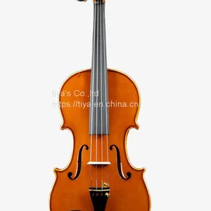 High Quality Antique Style Nice Flamed Ebony Parts Student Violin thumbnail-1