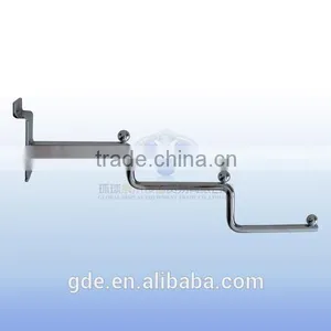 Metal Chrome Display Slatwall Hook With 3 Layers thumbnail-1