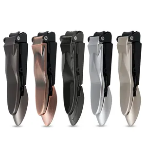 2021 New Professional Stainless Steel Nail Clipper Cicada Shape With Storage Groove thumbnail-1