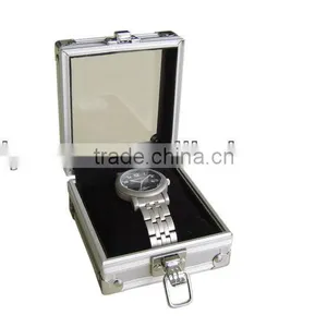 Practical and Durable Aluminum Frame Watches Display Case With Code Lock and Handle thumbnail-1