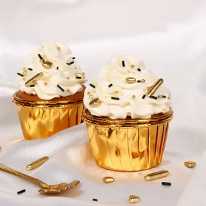 Luxury Party Cake Decorations Edible Gold Metallic Sprinkles for Bakery Decoration Ingredients thumbnail-4