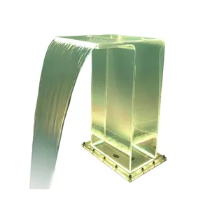 Pool Accessories Colorful Transparent Acrylic Led Water Cascade Blade Swimming Pool Waterfall thumbnail-5