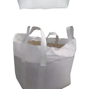 1ton Chemical Powder 1000kgs Used Jumbo Bag Super Sack Baffled 1.5ton Bulk Bag Flexible Intermediate Container 2ton Sling Big Bag for Chemical, Grits, Grain thumbnail-2
