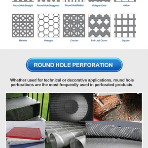 Top Grade Perforated Plate Perforated Metal Mesh 0.3mm to 10mm Perforierte Platte /perforierte Platte /لوحة مثقوبة Stainless Steel Aluminum thumbnail-2