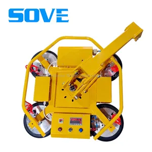 SOVE Electric Easy Operate Vacuum Glass Suction Crane Lifter for Loading Glass Curtain Wall With 400kg Sheet Metal thumbnail-4