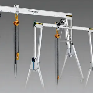 Light Aluminum Folding Gantry Crane for Cleanrooms thumbnail-3