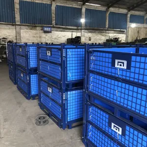 1200x1000mm High Security Galvanized Steel Foldable Storage Cage for Outdoor Warehouse thumbnail-2