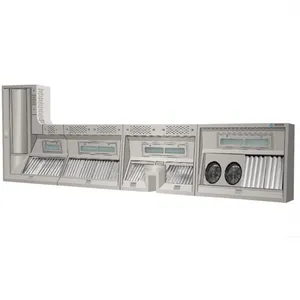 304 Stainless Steel L-shaped Exhaust Hood With Fresh Air Combination thumbnail-1