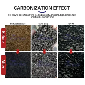 Smokeless Bamboo Charcoal Powder Making Machine Biomass Waste Carbonization Furnace EPC thumbnail-4