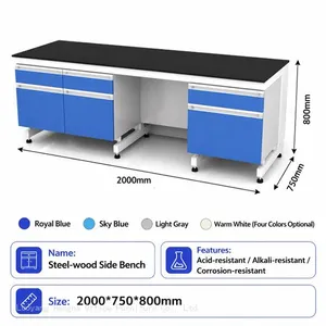 Chemical Resistant Lab Bench — 19mm Phenolic Resin Top & Cold-Rolled Steel Frame thumbnail-4