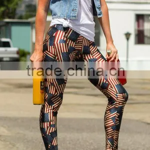 Thousand US American Flag Print Ladies Stretch Sexy Tight Flag Legging 2015 thumbnail-6