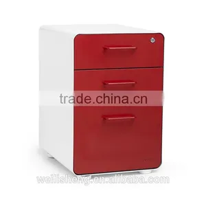 China Top Quality Colorful Office Furniture Small Steel Mobile File Cabient thumbnail-2