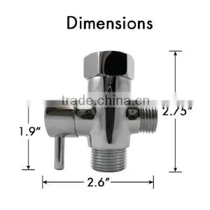 American Standard Chrome T-adapter With Shut-off Valve thumbnail-3