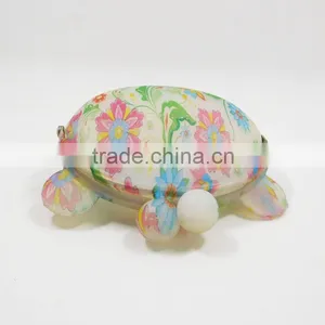 Factory Wholesale Floral Printed Gifts Bag Mini Retro Silicone Smart Wallet thumbnail-5
