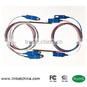 1x2 FBT Splitter Steel Tube 20:80 0.9mm 1M With SC/UPC thumbnail-1