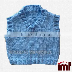 Hand Knitted Vest Cashmere Baby Waistcoat thumbnail-1