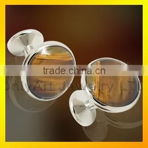 High Quality Stainless Steel Cufflinks Agate Cufflinks thumbnail-2