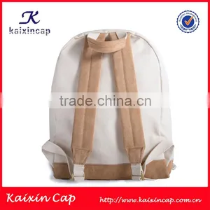 High Quality Blank Canvas Backpack/wholesale White Backpack/canvas School Backpack thumbnail-3