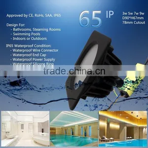 Dongguan 5W 9W SMD LED Down Light, IP65 Waterproof LED Down Light For Hotel, Bathroom, Ship, Steaming Room thumbnail-2