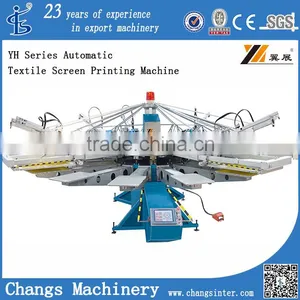 Automatic Rotary Silk Screen Printing Machine for Garment/T-shirt/Fabric/Textile/Clothes/jute Bag/Non-woven Fabric/Sole/Sale thumbnail-1