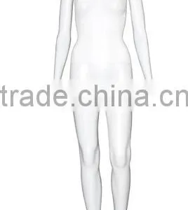 Wholesale White Cosmetic Standing Flexible Plastic Female Mannequins for Apparel thumbnail-2