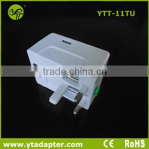 New! Universal Travel Adaptor With USB Charger thumbnail-1