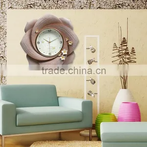 3D Relief Flower Art Hanging Clock for Home Decor Clock Wall Clock thumbnail-6