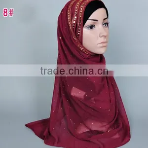 Fashion Scarf Scarf Muslim Scarf With Crystal thumbnail-1