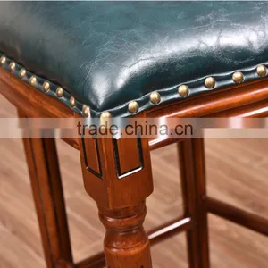Best Selling Bar Stool High Chair Modern Bar Chair in Wood thumbnail-4