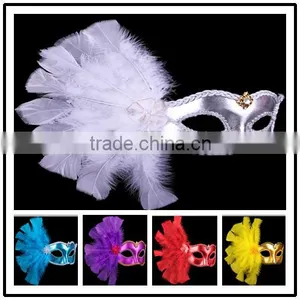 Carnival Masks Paty Masks Half Feather Mask thumbnail-6