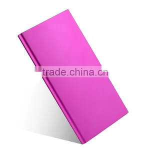 Manufacture Ultra Slim Li-polymer Battery Metal Power Bank 8000mAh thumbnail-2