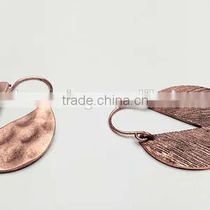 Hammered Basket Metal Simple Style Earring thumbnail-3