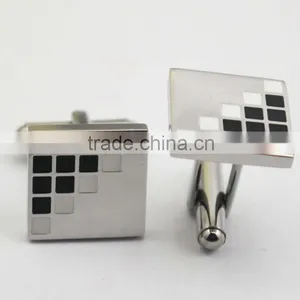 Stainless Steel Fashion Men Shirt Custom Cufflink thumbnail-1